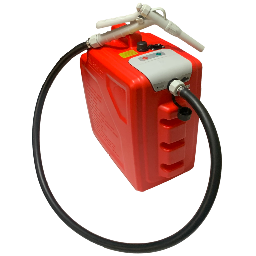 *New* PumpMatic Fast Flow Gas Can System - Heavy Duty Rubber Hose, LED Display, Multi-Power Options for Cars, Boats & Equipment - BRS Super Pumps