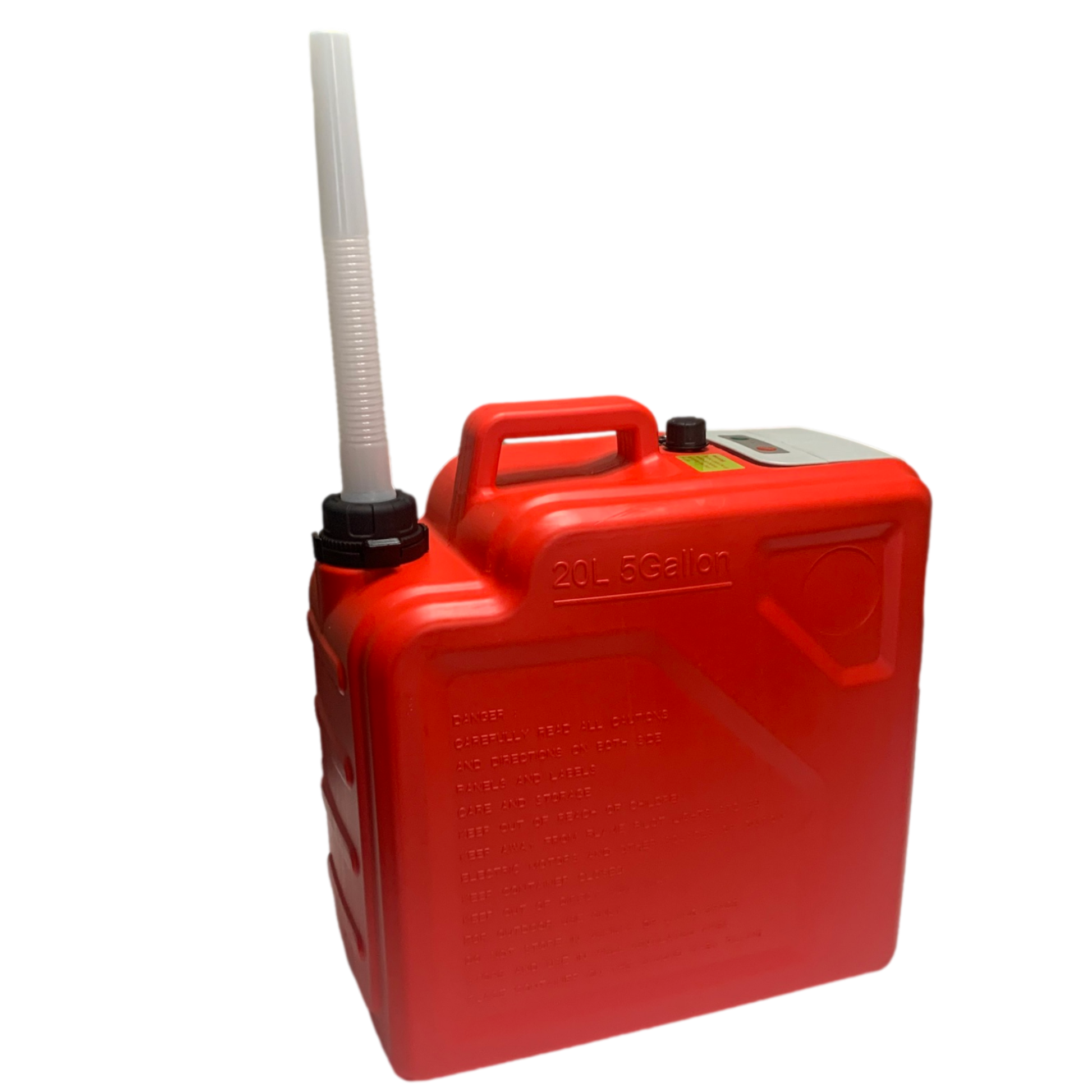 *New* PumpMatic Fast Flow Gas Can System - Heavy Duty Rubber Hose, LED Display, Multi-Power Options for Cars, Boats & Equipment - BRS Super Pumps