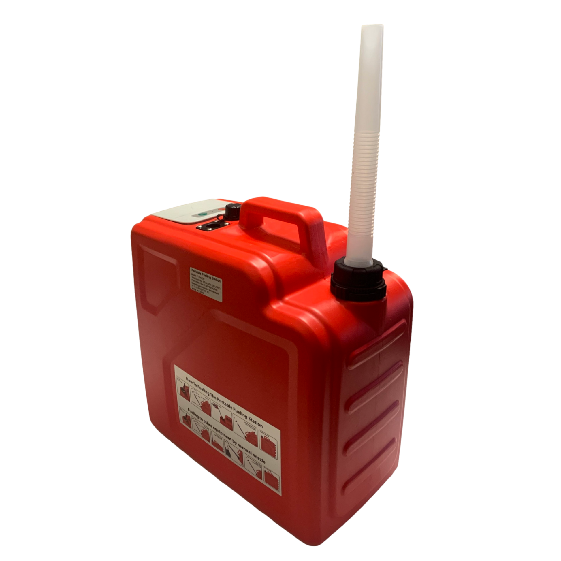 *New* PumpMatic Fast Flow Gas Can System - Heavy Duty Rubber Hose, LED Display, Multi-Power Options for Cars, Boats & Equipment - BRS Super Pumps