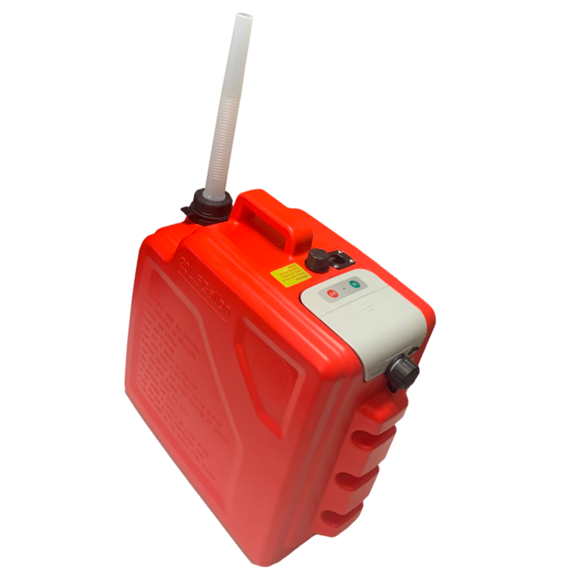 *New* PumpMatic Fast Flow Gas Can System - Heavy Duty Rubber Hose, LED Display, Multi-Power Options for Cars, Boats & Equipment - BRS Super Pumps