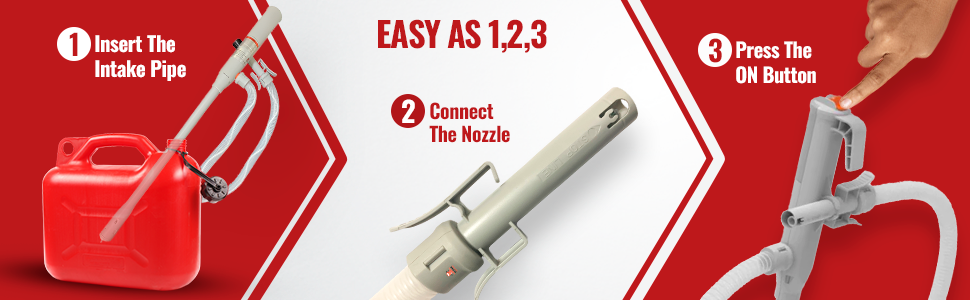 PumpMatic Stick Pump w/ Auto-Stop Sensor & 4.25 Ft Hose - BRS Super Pumps