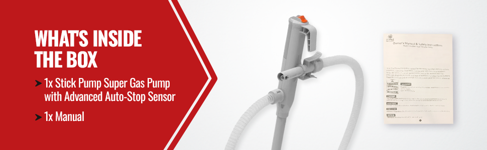 PumpMatic Stick Pump w/ Auto-Stop Sensor & 4.25 Ft Hose - BRS Super Pumps