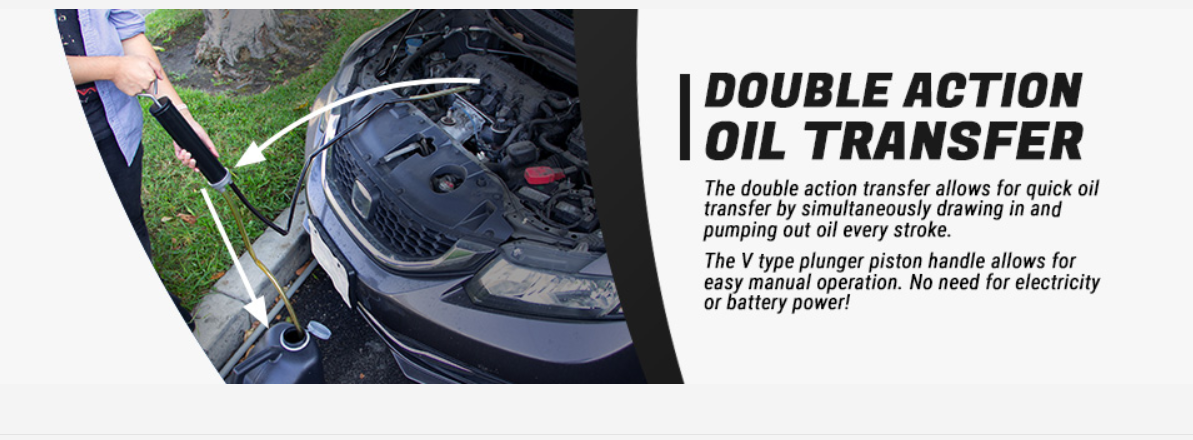 Tera Pump TROILTR01 Steel Double Action Transfer Pump - BRS Super Pumps