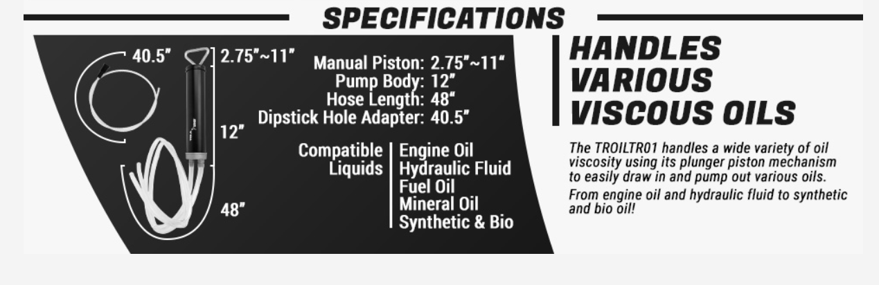 Tera Pump TROILTR01 Steel Double Action Transfer Pump - BRS Super Pumps