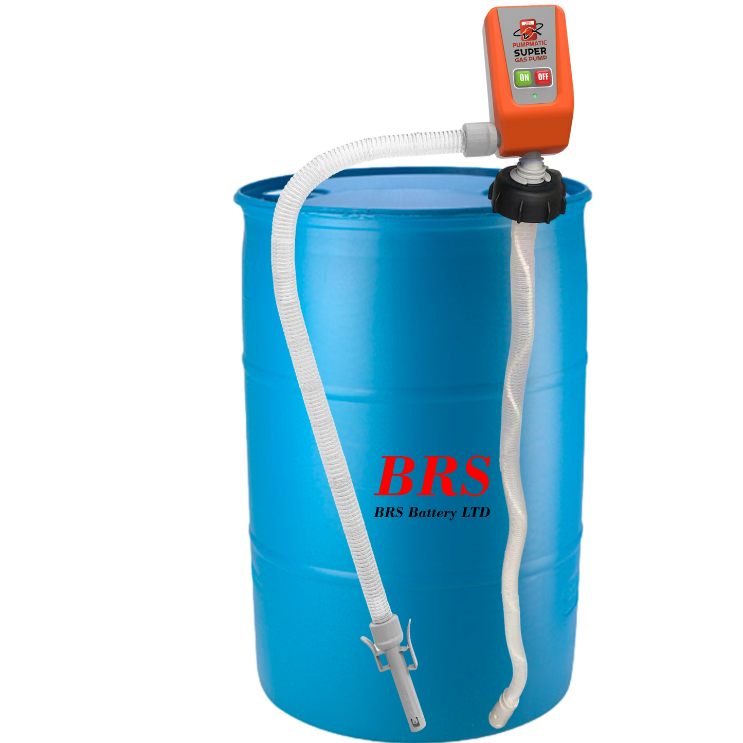 55 Gallon Drum Barrel Pump - Auto-Stop Sensor, 3.2 GPM, 4.25 Ft Hose