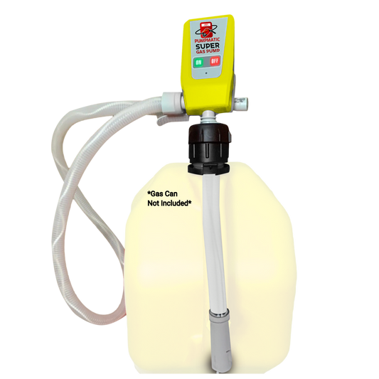 BRS Super Diesel Pump Yellow Super Gas Pump Diesel Fuel Transfer Siphon Pump + 3 Power Sources w/ Extra Long Hose - BRS Super Pumps