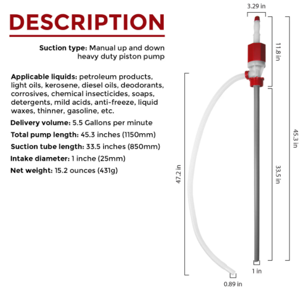 2x TRDRUM30 Heavy Duty Manual Drum Barrel Pump Bundle - BRS Super Pumps