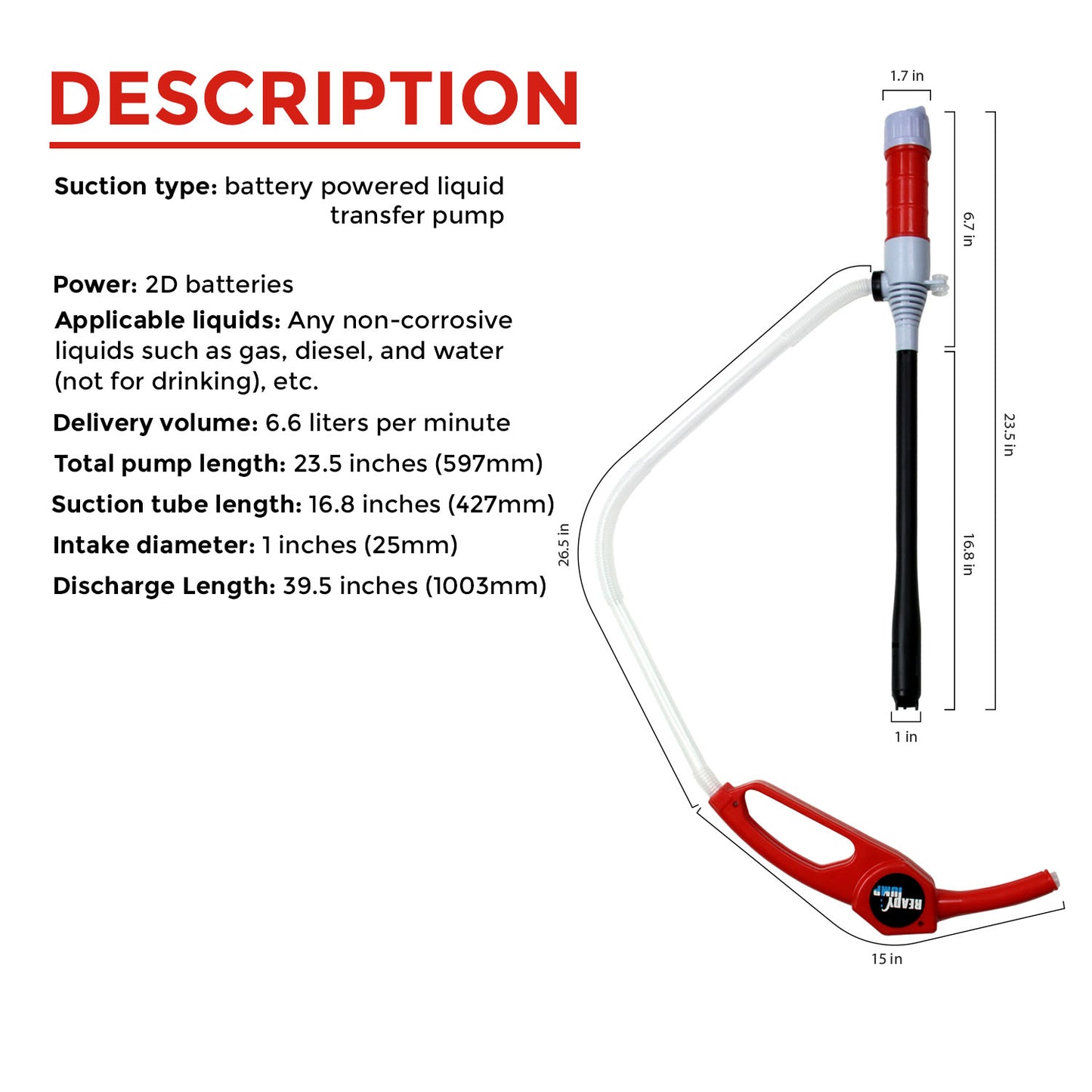 TeraPump - TRHD05 - Fuel Transfer Pump - BRS Super Pumps