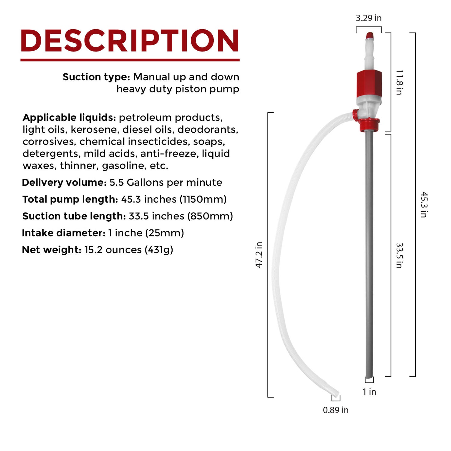 TeraPump - TRDRUM30 Heavy Duty Drum Pump - BRS Super Pumps