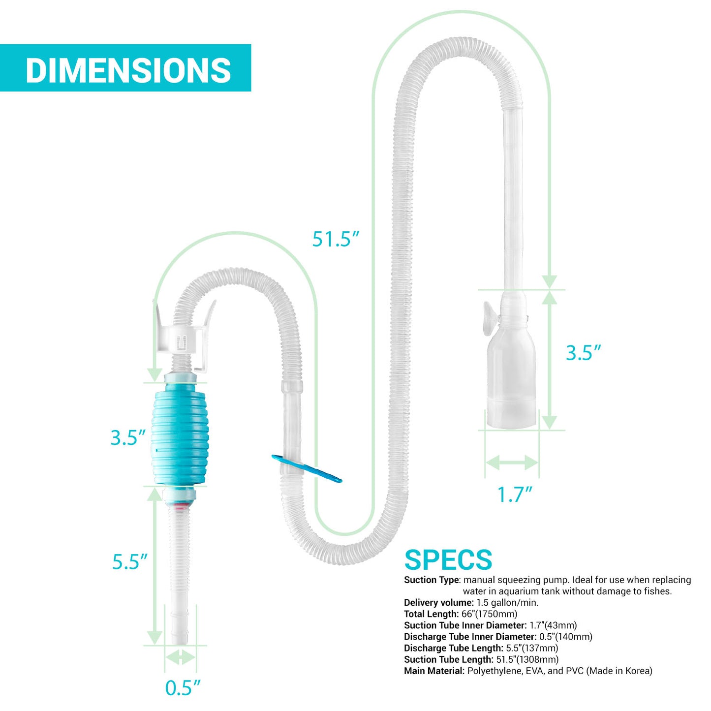 TeraPump - TRFTCLN - Aquarium Cleaner - BRS Super Pumps