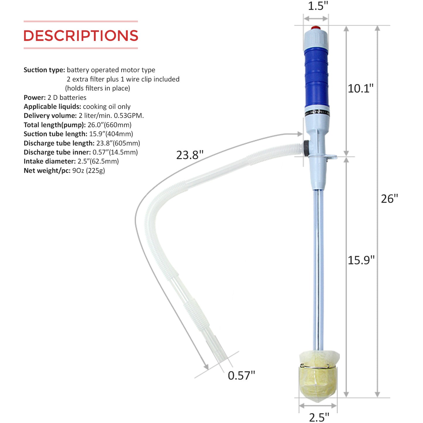 TeraPump - TRCOOK01 - Cooking Oil Recycling Pump - BRS Super Pumps