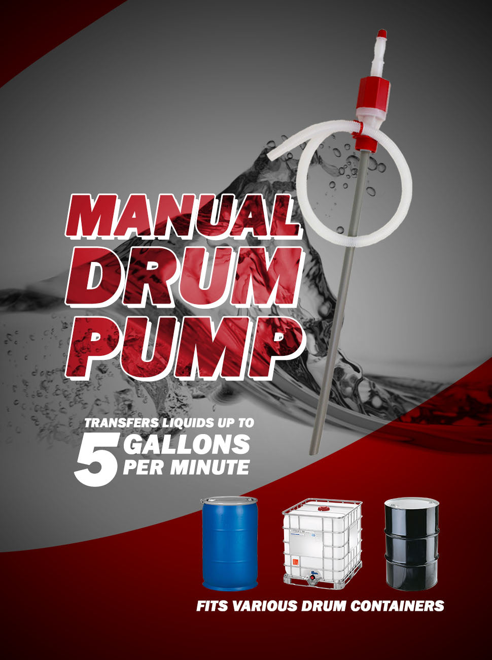 TeraPump - TRDRUM30 Heavy Duty Drum Pump - BRS Super Pumps